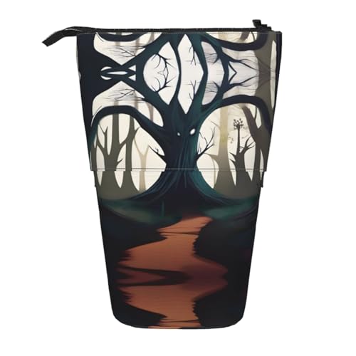 QHZLY Verstellbares GhastlyGrove Federmäppchen mit Reißverschluss, tragbare große Kapazität Aufbewahrung für Schreibwaren von QHZLY