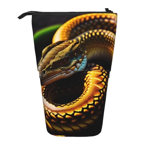 QHZLY Verstellbares Quetzalcoatlus Warten auf Lebensmittel Federmäppchen mit Reißverschluss, tragbare große Kapazität Aufbewahrung für Schreibwaren von QHZLY