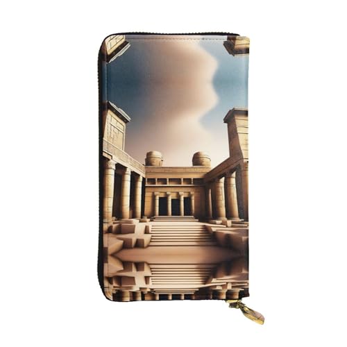 QHZLY aAncient Wonders Clutch-Geldbörse aus Leder, lang, Unisex, stilvoll und funktional, mit Kartenfächern, Reißverschlusstaschen QHZLY aAncient Wonders Clutch-Geldbörse aus Leder, lang, Unisex, stilvoll und funktional, mit Kartenfächern, Reißverschlusstaschen von QHZLY