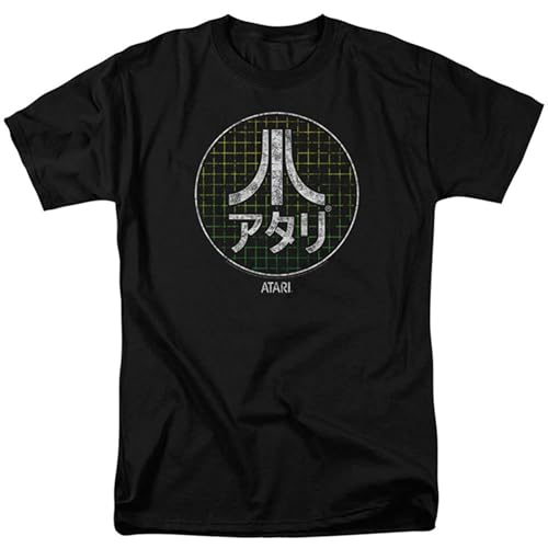 Atari Japanese Grid Mens Short Sleeve Shirt Black L Atari Japanese Grid Mens Short Sleeve Shirt Black L von QIANFANGHUI