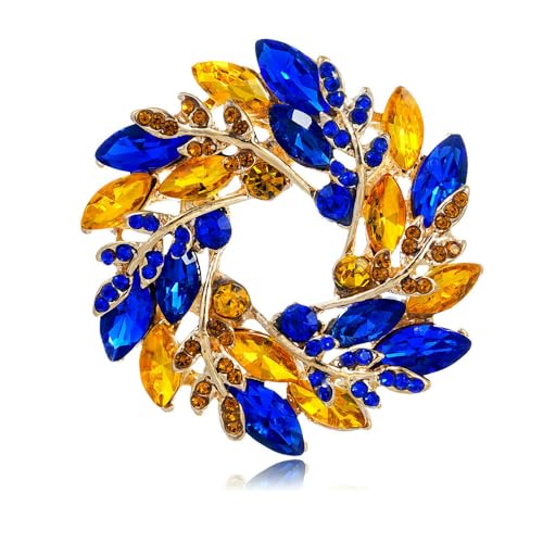 Blatt Weizen Ohr Blumenkranz Brosche Damen Anzug Jacke Kleidung Pin Brust Blume für Tägliche Büropartys von QIANGYTHENKO