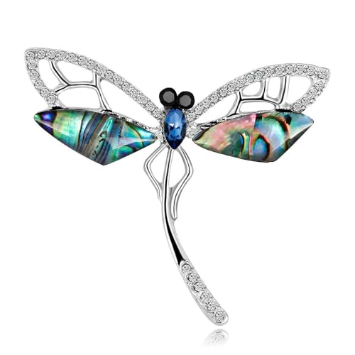 Europäische amerikanische Damen-Brosche Libelle Insekten Brust Blume Bankett Brautjungfer Party Zubehör von QIANGYTHENKO