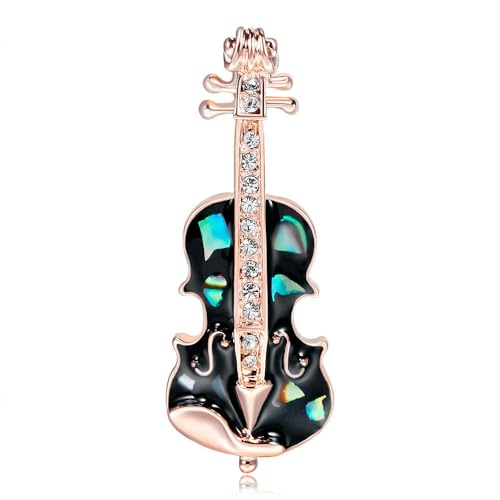 Gitarre Violine Brosche Bemalt Muschel Brosche Damen Bankett Zubehör Gitarre Violine Brosche Bemalt Muschel Brosche Damen Bankett Zubehör von QIANGYTHENKO
