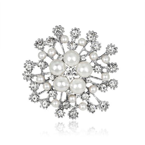 Große Schneeflocke Perle Brosche Blume Brust Blume Damen Kleidung Zubehör, Stein Glas Stein: Emaille Glas, Zirkonia Achat Obsidian Große Schneeflocke Perle Brosche Blume Brust Blume Damen Kleidung Zubehör, Stein Glas Stein: Emaille Glas, Zirkonia Achat Obsidian von QIANGYTHENKO