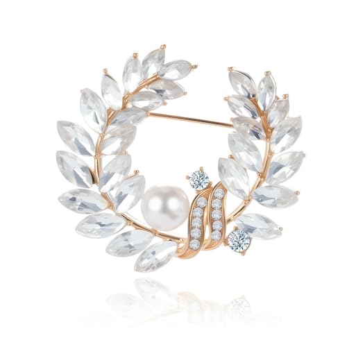Mantel Blatt Blume Ring Brosche Damen Perle Cardigan Pullover Anzug Brust Blume feste Kleidung Pin Mantel Blatt Blume Ring Brosche Damen Perle Cardigan Pullover Anzug Brust Blume feste Kleidung Pin von QIANGYTHENKO