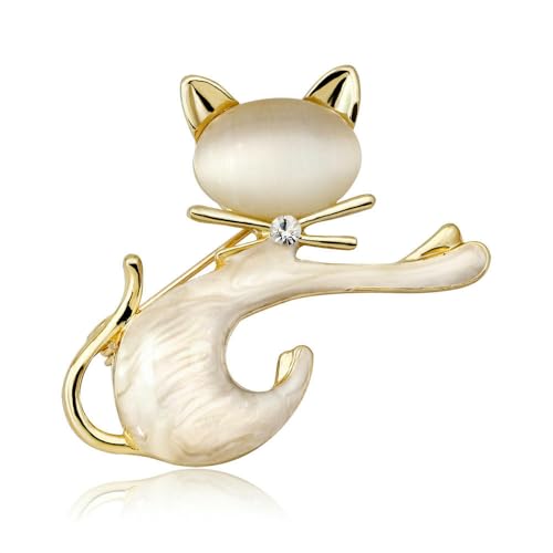 Niedliche minimalistische Katzenaugen-Brosche mit Steinen, Tier-Serie, Damen-Brustblume, tägliche Party, Büro Niedliche minimalistische Katzenaugen-Brosche mit Steinen, Tier-Serie, Damen-Brustblume, tägliche Party, Büro von QIANGYTHENKO