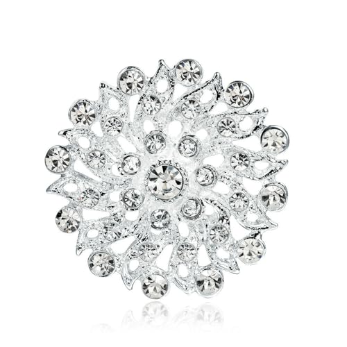 Pfirsichherz hohle Brust Blume Damen Kragen Clip Kragen Kette Nadel Brosche Pin von QIANGYTHENKO