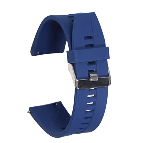 QIANHUI 22mm Sport Silikonband fit for Huawei Uhr Gt gt 2 4 6 mm Handgelenksgurtarmband Passform for Samsung Fit for Galaxy Watch 46mm Gear S3 Fit for Huami GTR 4 7mm (Color : Dark Blue) von QIANHUI