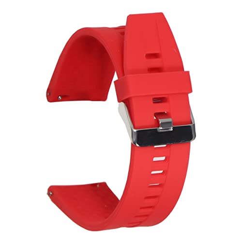 QIANHUI 22mm Sport Silikonband fit for Huawei Uhr Gt gt 2 4 6 mm Handgelenksgurtarmband Passform for Samsung Fit for Galaxy Watch 46mm Gear S3 Fit for Huami GTR 4 7mm (Color : Red) von QIANHUI