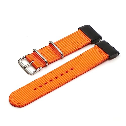 QIANHUI Riemen Nylon 26 22 2 0mm Fit Watch Band Fit for Garmin-Fenix 5x 5 5s Plus/fit for fenix 3/3 HR/935 945 Smart Armband (Color : Orange, Size : 26mm 5X 3 3HR) von QIANHUI