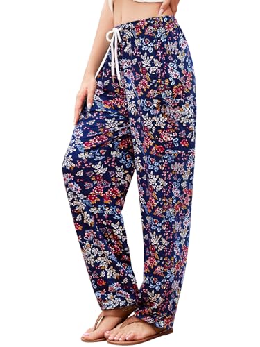 QIANXIZHAN, Haremshose für Damen, Hippie-Palazzo-Hose, Boho-Jogger, Yoga-Kleidung mit Taschen, 3X-Groß von QIANXIZHAN