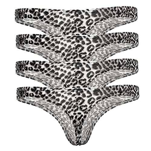 QiaTi Maenner G-String T-Back Unterwaesche Hosen Unterhosen Leopard Thongs Slip von QiaTi