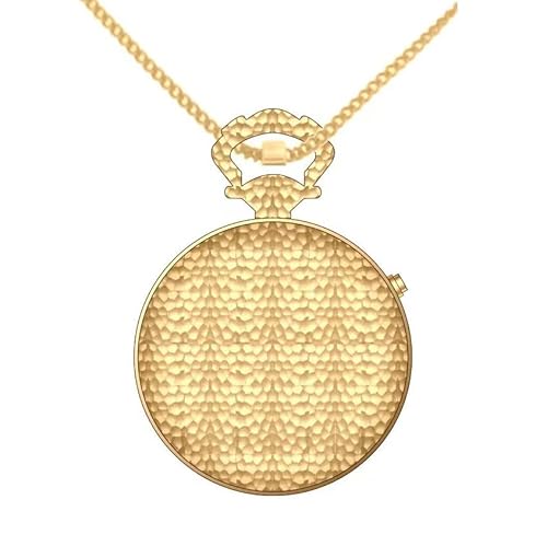 QIATKWH Deutsch sprechende Uhr，Einfach und einfach zu tragen Gold Taschenuhr von QIATKWH