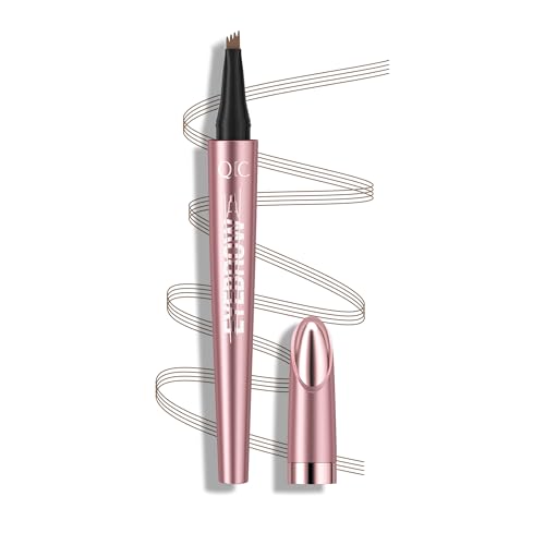 QIC Augenbrauenstift, Microblading Eyebrow Pencil, Wasserfest & Langanhaltend, Präzises Nachzeichnen für Natürliche & Volle Augenbrauen, Cruelty-Free (01 Light Brown) von QIC