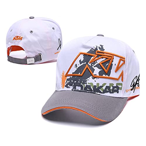 QICAT Baseball Cap für KTM Logo Letter 3D Stickerei Lässige Knochen Hysteresenhut Man Racing Cap Logo Motorrad Sport Hut Trucker Caps von QICAT