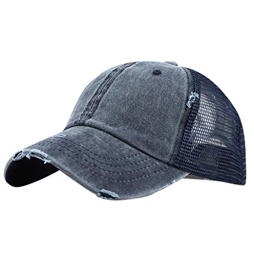 QIFLY Men's Trucker Cap Distressed Snapback Vintage Used Look Retro Sun Hat Sun Protection Cap Baseball Cap Snapback Outdoor Baseball Cap von QIFLY