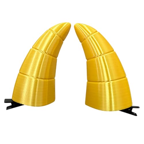 QIIIMSLSS 1 Paar Halloween Teufelshörner Haarspangen für Frauen Mädchen Hornförmige Haarspangen Halloween Cosplay Haarschmuck von QIIIMSLSS