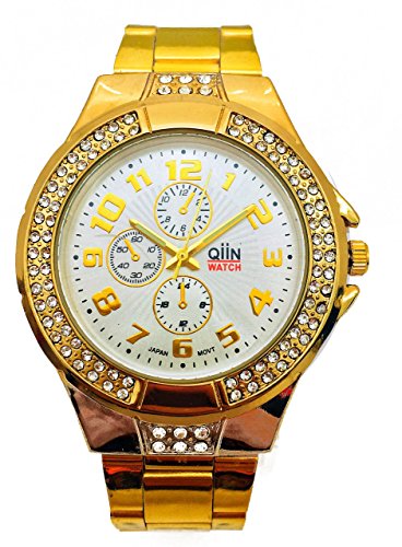 QIIN Damen Analog Quarz Uhr mit Edelstahl Armband 0312WESUS QIIN Damen Analog Quarz Uhr mit Edelstahl Armband 0312WESUS von QIIN