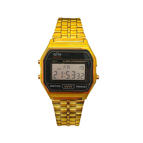 QIIN Damen Digital Uhr mit Edelstahl Armband 0312CAUS QIIN Damen Digital Uhr mit Edelstahl Armband 0312CAUS von QIIN
