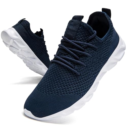 Damen Turnschuhe Laufschuhe Sportschuhe Sneaker Running Schuhe Freizeit Walkingschuhe Straßenlaufschuhe Fashion Atmungsaktiv Leichtgewichts Outdoor Fitness Jogging Schuhe Blau 40 von QIJGS