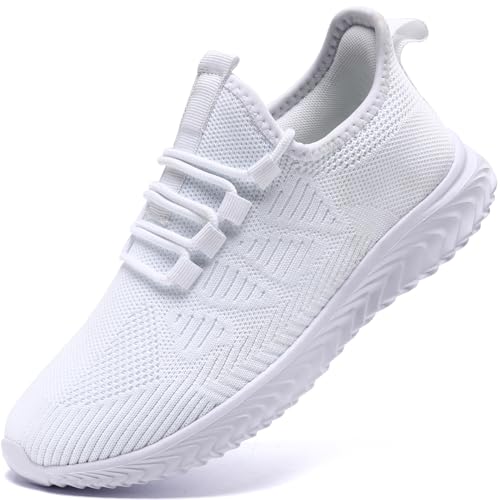 QIJGS Laufschuhe Damen Schuhe Sportschuhe Turnschuhe Tennisschuhe Sneaker Fitnessschuhe Damenschuhe Atmungsaktiv Wanderschuhe Straßenlaufschuhe Freizeitschuhe Weiß 37 von QIJGS