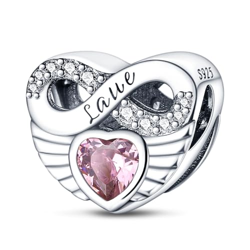 QIKAOLA 925 Sterling Silber Charms Beads für Pandora Strand Ozean Liebe Familie Tiere Charms Anhänger Fit für europäische Armbänder und Halsketten von QIKAOLA