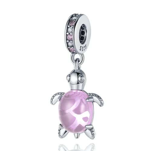 QIKAOLA 925 Sterling Silber Charms Beads für Pandora Strand Ozean Liebe Familie Tiere Charms Anhänger Fit für europäische Armbänder und Halsketten von QIKAOLA