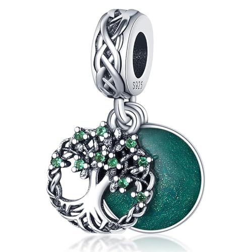 QIKAOLA 925 Sterling Silber Charms Beads für Pandora Strand Ozean Liebe Familie Tiere Charms Anhänger Fit für europäische Armbänder und Halsketten von QIKAOLA