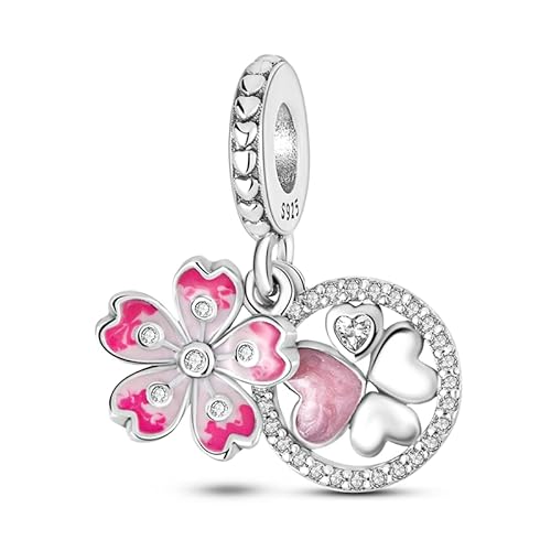 QIKAOLA Charms für Pandora Armbänder 925 Sterling Silber Charm Beads Kompatibel mit Armbänder Europäische Halskette Charm Anhänger für Frauen von QIKAOLA