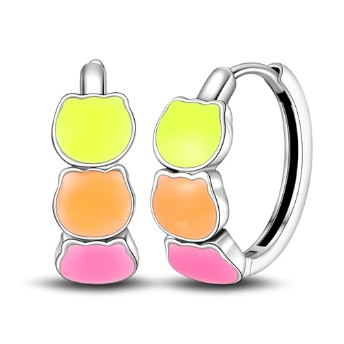 QIKAOLA S925 Silberne Ohrringe für Frauen Glow in the Dark Creolen Ohrringe von QIKAOLA