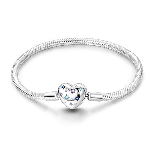 QIKAOLA S925 Silber Pandora Armbänder für Frauen Snake Chain Armbänder passt für Pandora Charms von QIKAOLA