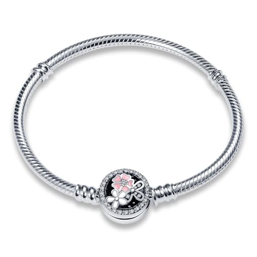 QIKAOLA S925 Silber Pandora Armbänder für Frauen Snake Chain Armbänder passt für Pandora Charms von QIKAOLA