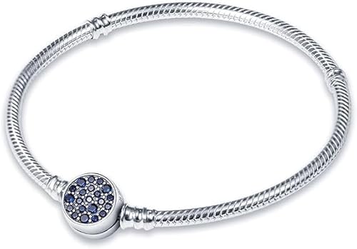 QIKAOLA S925 Silber Pandora Armbänder für Frauen Snake Chain Armbänder passt für Pandora Charms von QIKAOLA