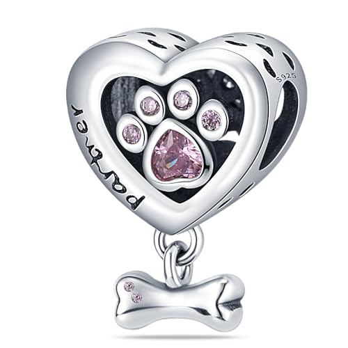 QIKAOLA Charm passt Halskette Armbänder für Frau 925 Sterling Silber Dangle Anhänger Perlen Pandora Charm Perlen für Armband Halskette von QIKAOLA