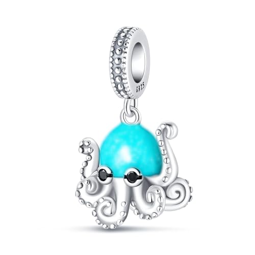 QIKAOLA Charm passt Halskette Armbänder für Frau 925 Sterling Silber Dangle Anhänger Perlen Pandora Charm Perlen für Armband Halskette von QIKAOLA