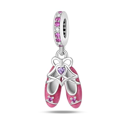 QIKAOLA Charm passt Halskette Armbänder für Frau 925 Sterling Silber Dangle Anhänger Perlen Pandora Charm Perlen für Armband Halskette von QIKAOLA