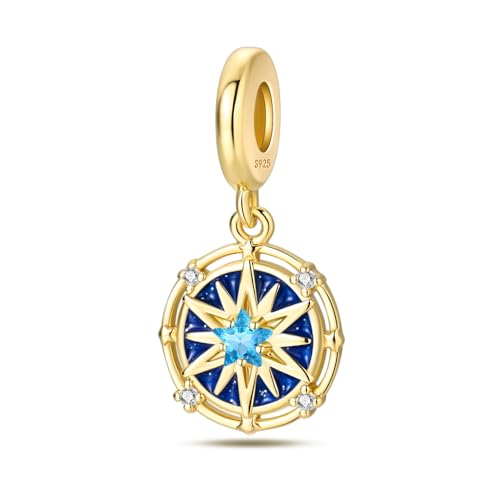 QIKAOLA Charm passt Halskette Armbänder für Frau 925 Sterling Silber Dangle Anhänger Perlen Pandora Charm Perlen für Armband Halskette von QIKAOLA