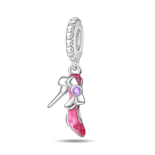 QIKAOLA Charm passt Halskette Armbänder für Frau 925 Sterling Silber Dangle Anhänger Perlen Pandora Charm Perlen für Armband Halskette von QIKAOLA