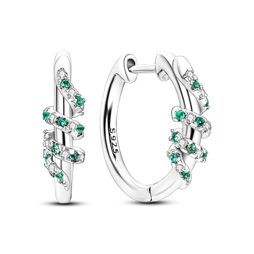 QIKAOLA 925 Sterling Silber Ohrringe für Frauen bunte Creolen kleine Hoop Huggie Ohrringe von QIKAOLA
