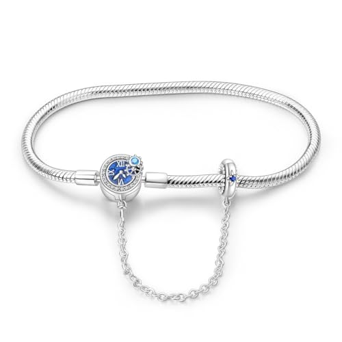 QIKAOLA S925 Armbänder für Frauen Moments Schlangenketten-Charm-Armbänder als Geschenk zum Muttertag oder Geburtstag von QIKAOLA