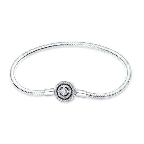 QIKAOLA S925 Silber Pandora Armbänder für Frauen Snake Chain Armbänder passt für Pandora Charms von QIKAOLA