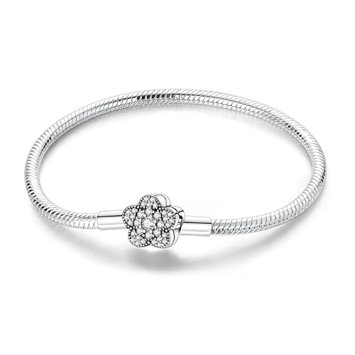 QIKAOLA S925 Armbänder für Frauen Moments Schlangenketten-Charm-Armbänder als Geschenk zum Muttertag oder Geburtstag von QIKAOLA