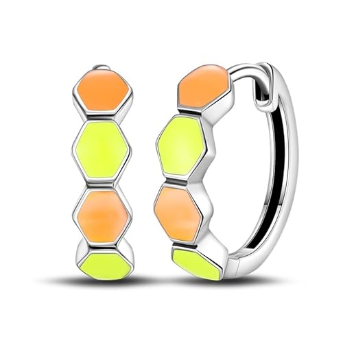 QIKAOLA S925 Silberne Ohrringe für Frauen Glow in the Dark Creolen Ohrringe von QIKAOLA