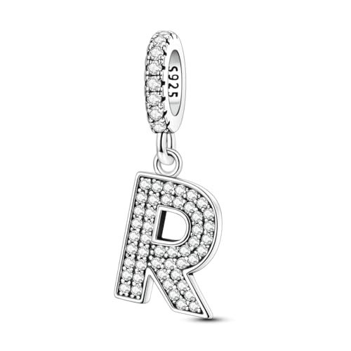 QIKAOLA S925 Sterling Silber A-Z Anfangsbuchstaben Charms für Pandora Armbänder Alphabet Charms Perlen für europäische Armbänder und Halsketten QIKAOLA S925 Sterling Silber A-Z Anfangsbuchstaben Charms für Pandora Armbänder Alphabet Charms Perlen für europäische Armbänder und Halsketten von QIKAOLA