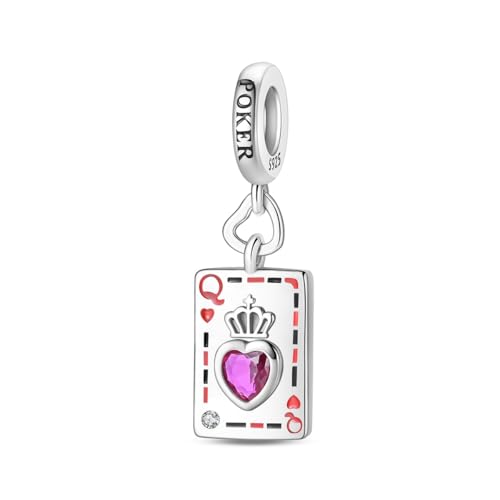 QIKAOLA S925 Sterling Silber Charm für Frauen Tarot Card Serie Charms für Pandora Armbänder und Halsketten von QIKAOLA