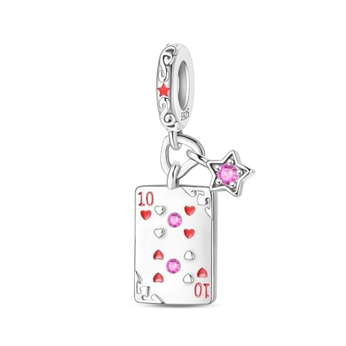 QIKAOLA S925 Sterling Silber Charm für Frauen Tarot Card Serie Charms für Pandora Armbänder und Halsketten von QIKAOLA
