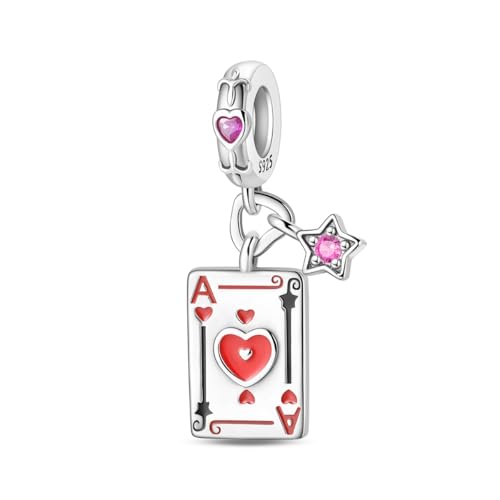 QIKAOLA S925 Sterling Silber Charm für Frauen Tarot Card Serie Charms für Pandora Armbänder und Halsketten von QIKAOLA