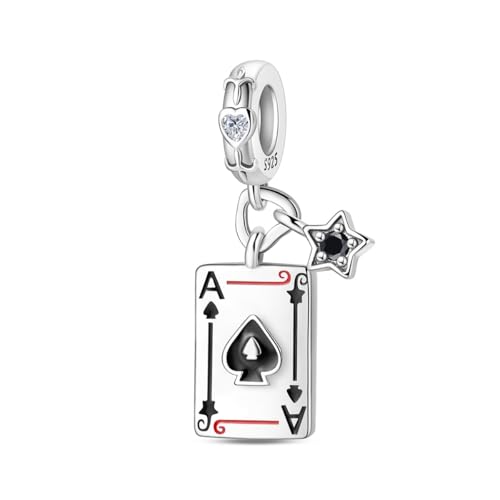 QIKAOLA S925 Sterling Silber Charm für Frauen Tarot Card Serie Charms für Pandora Armbänder und Halsketten von QIKAOLA