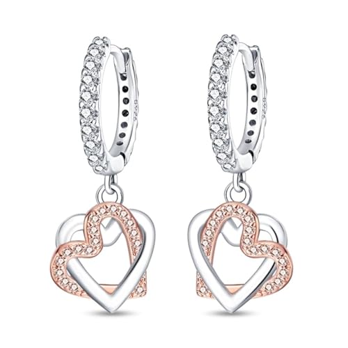 QIKAOLA Silber Ohrringe für Frauen S925 Sterling Silber Creolen Ohrringe Huggie Ohrringe von QIKAOLA