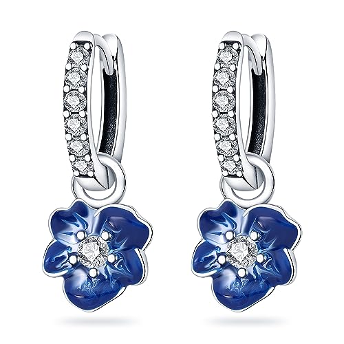 QIKAOLA Silber Ohrringe für Frauen S925 Sterling Silber Creolen Ohrringe Huggie Ohrringe von QIKAOLA